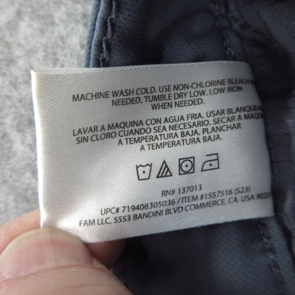 Banana Republic Pants Mens 40x31 Blue Gray Performance Golf Flat Front
